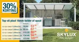 Cevo Top-x6 plaat 16mm helder of opaal aanbieding