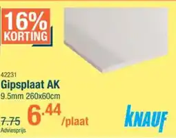 Cevo Gipsplaat AK aanbieding
