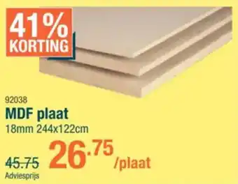 Cevo MDF plaat aanbieding