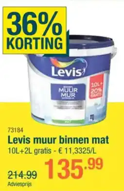 Cevo Levis muur binnen mat aanbieding