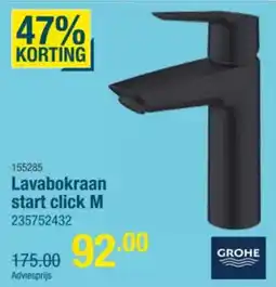 Cevo Lavabokraan start click M aanbieding
