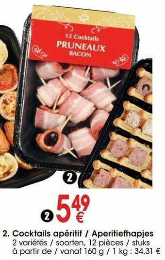 Cora Cocktails apéritif - aperitiefhapjes aanbieding