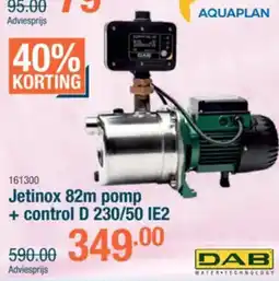 Cevo Jetinox 82m pomp + control D 230/50 IE2 aanbieding