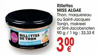 Rillettes miss algae