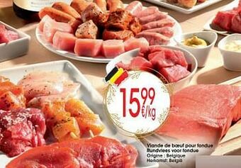 Cora Viande de boeuf pour fondue rundvlees voor fondue aanbieding