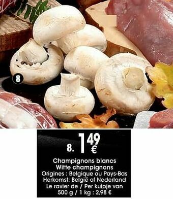 Cora Champignons blancs witte champignons aanbieding