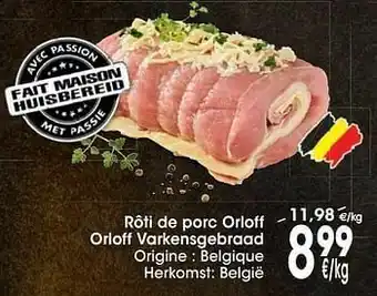 Cora Rôti de porc orloff orloff varkensgebraad aanbieding