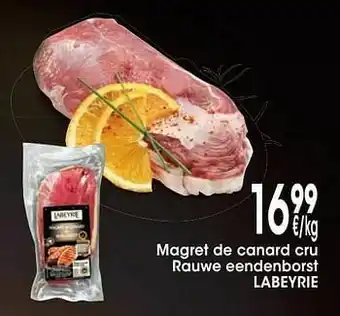 Cora Magret de canard cru rauwe eendenborst labeyrie aanbieding