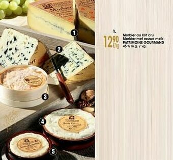 Cora Morbier au lait cru morbier met rauwe melk patrimoine gourmand aanbieding