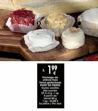 Cora Fromage de chèvre frais verse geitenkaas pont de pierre aanbieding