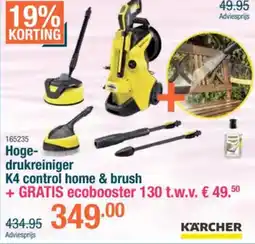Cevo Hoge- drukreiniger K4 control home & brush aanbieding