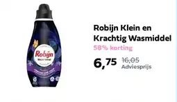 Plein.nl Robijn Klein en Krachtig Wasmiddel aanbieding