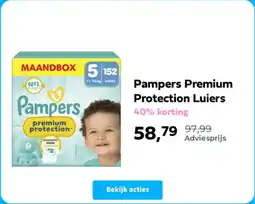 Plein.nl Pampers Premium Protection Luiers aanbieding