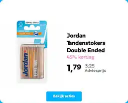 Plein.nl Jordan Tandenstokers Double Ended aanbieding