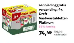 Plein.nl Dreft vaatwastabletten platinum aanbieding