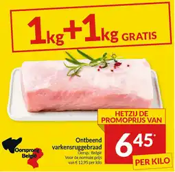 Intermarché Ontbeend varkensruggebraad aanbieding