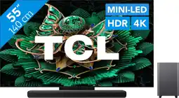 Coolblue TCL 55 QD Mini-led C71K 4K (2025) + TCL S55H 2.1 Soundbar aanbieding