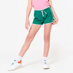 Decathlon Ademende multisport short meisjes groen aanbieding