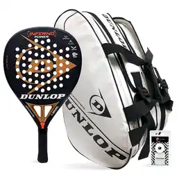 Decathlon Pack Dunlop Inferno Power Gold Intro Carbon White aanbieding