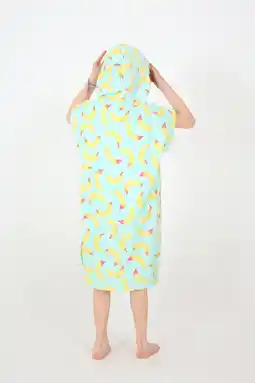Decathlon Kinderen Surf veranderende Poncho (Toddler: 4-8 jaar) - Banana Stain aanbieding