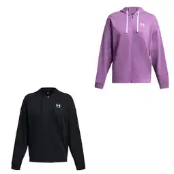 Decathlon Capuchon met oversized ritssluiting voor dames Under Armour Rival Terry aanbieding