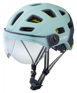 Decathlon Cairn Quartz Visor Led Usb Mips Urban Helm Light Green aanbieding