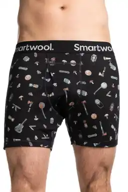 Decathlon Smartwool Merino Print Boxer Brief thermische boxershort voor heren aanbieding