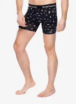 Decathlon Smartwool Merino Print Boxer Brief thermische boxershort voor heren aanbieding