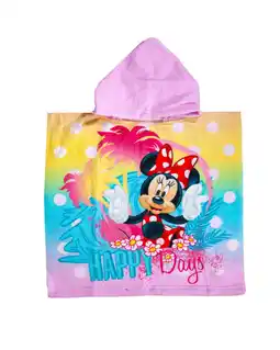 Decathlon KINDERPONCHO 60X120CM MICROVEZEL DISNEY MINNIE MOUSE aanbieding