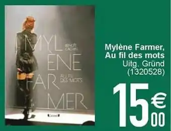 Cora Mylène farmer au fil des mots aanbieding