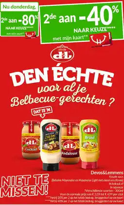Intermarché Devos&Lemmens Koude saus aanbieding