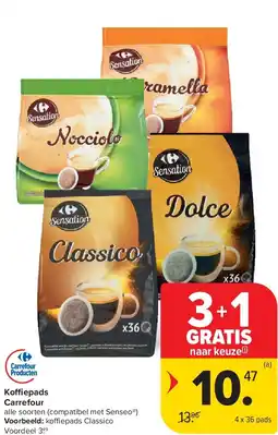 Carrefour Koffiepads Carrefour aanbieding