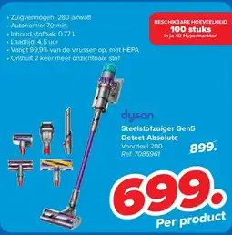 Carrefour Steelstofzuiger Gen5 Detect Absolute aanbieding