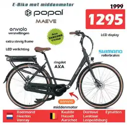 iTEK Popal Maeve E-Bike met Middenmotor aanbieding
