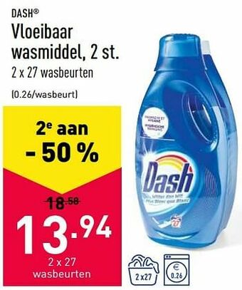 ALDI Vloeibaar wasmiddel aanbieding