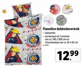 Lidl Flanellen dekbedovertrek aanbieding