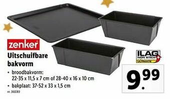 Lidl Uitschuifbare bakvorm aanbieding