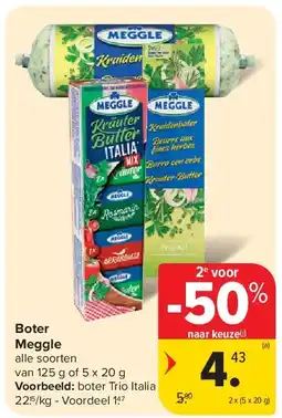 Carrefour Boter Meggle aanbieding