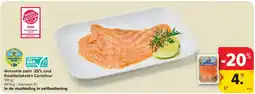Carrefour Gerookte zalm -25% zout Kwaliteitsketen Carrefour aanbieding