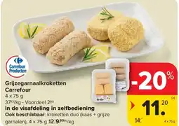 Carrefour Grijzegarnaalkroketten Carrefour aanbieding