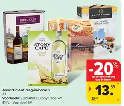 Carrefour Assortiment bag-in-boxen aanbieding