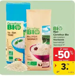Carrefour Rijst Carrefour Bio aanbieding