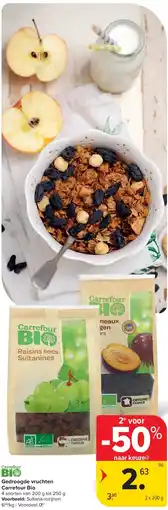 Carrefour Gedroogde vruchten Carrefour Bio aanbieding