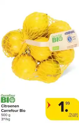 Carrefour Citroenen Carrefour Bio aanbieding