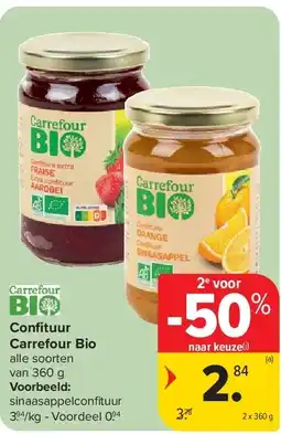 Carrefour Confi tuur Carrefour Bio aanbieding