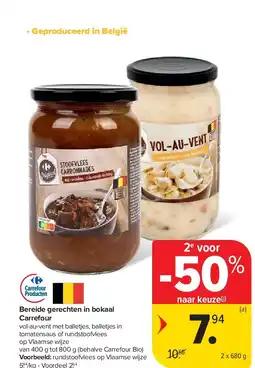 Carrefour Bereide gerechten in bokaal Carrefour aanbieding