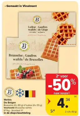 Carrefour Wafels De Belgen aanbieding