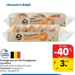 Carrefour Frangipanes of mini-frangipanes Carrefour aanbieding