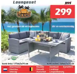 iTEK Miami Loungeset aanbieding