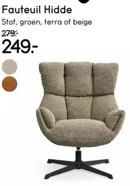 Leen Bakker Fauteuil Hidde aanbieding